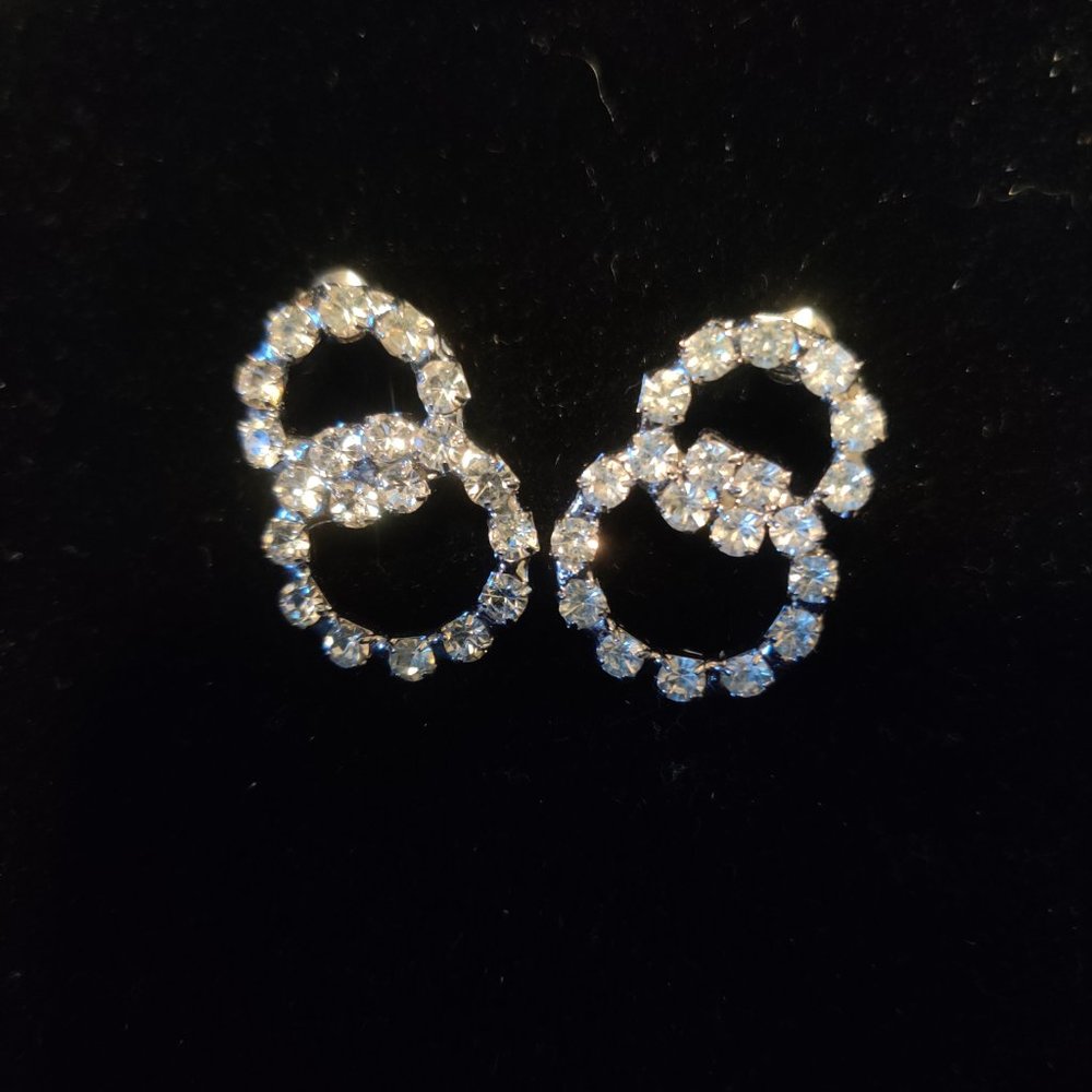 Vintage Rhinestone earrings - Picture 7 of 7